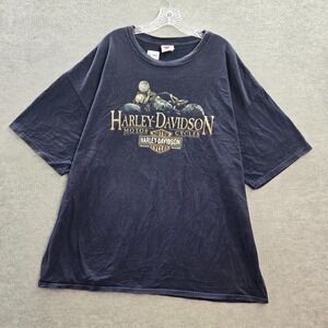 Harley Davidson Men Shirt 3XL Blue Monterey Salinas CA Motorcycle Biker Tee